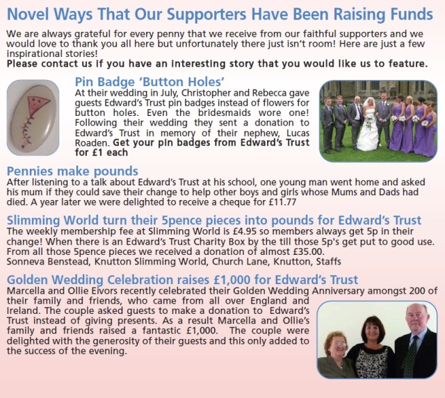 See how some of our supporters have raised funds for us!